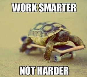 Work Smarter, not Harder